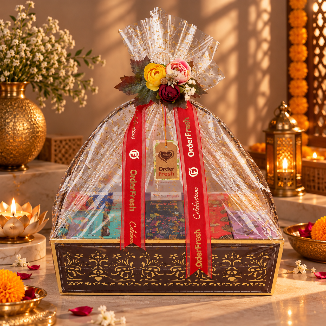 Festive OrderFresh Gift Hamper Display